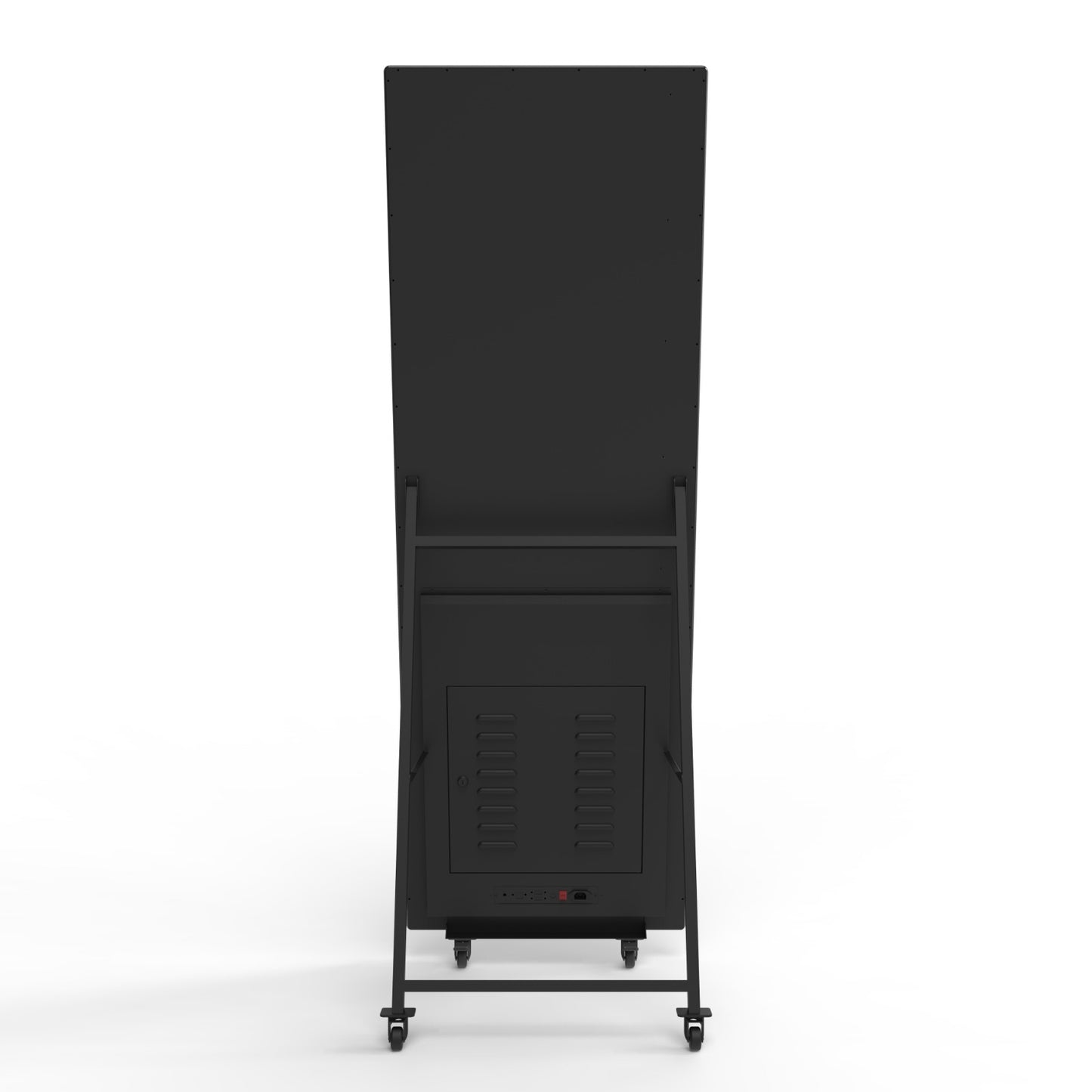 Floorstanding LCD with touch on wheel