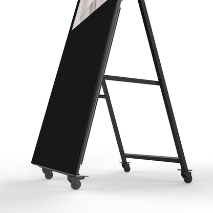 Floorstanding LCD with touch on wheel