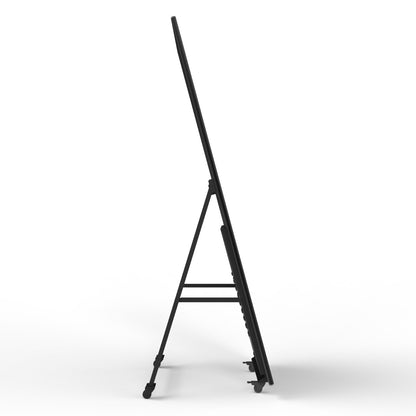 Floorstanding LCD with touch on wheel