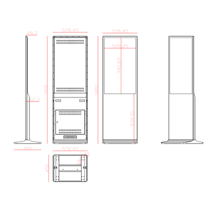 Floorstanding LCD With Touch