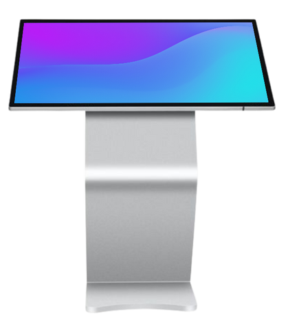 Horizontal LCD display with touch