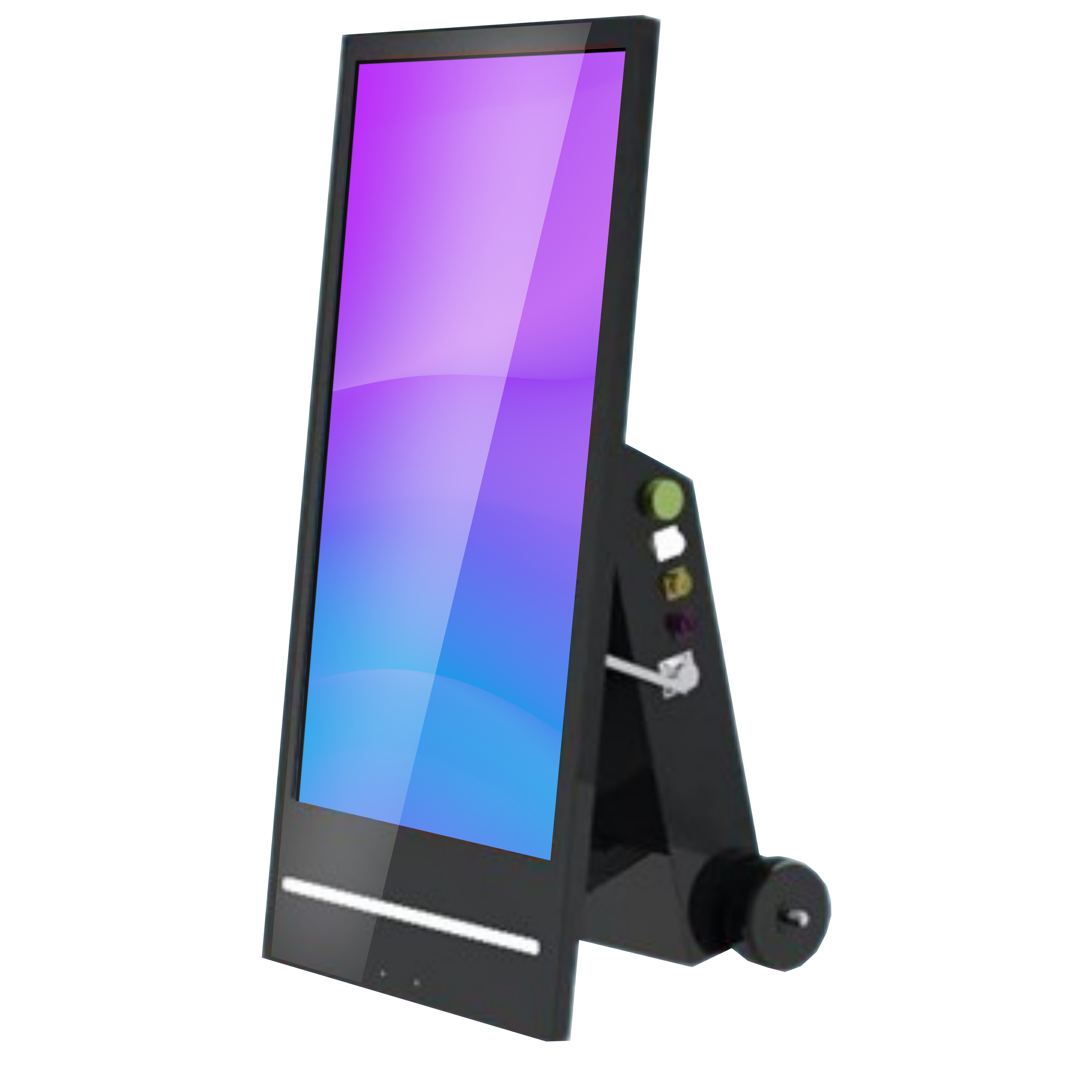 Sidewalk LCD with battery