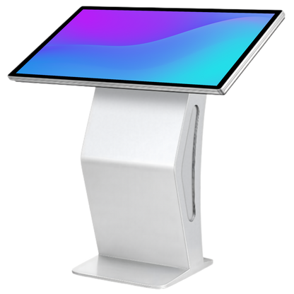 Horizontal LCD display with touch